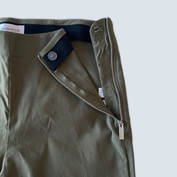 Calvin Klein Slim Trousers Green Pants Size M - Picture 2 of 6